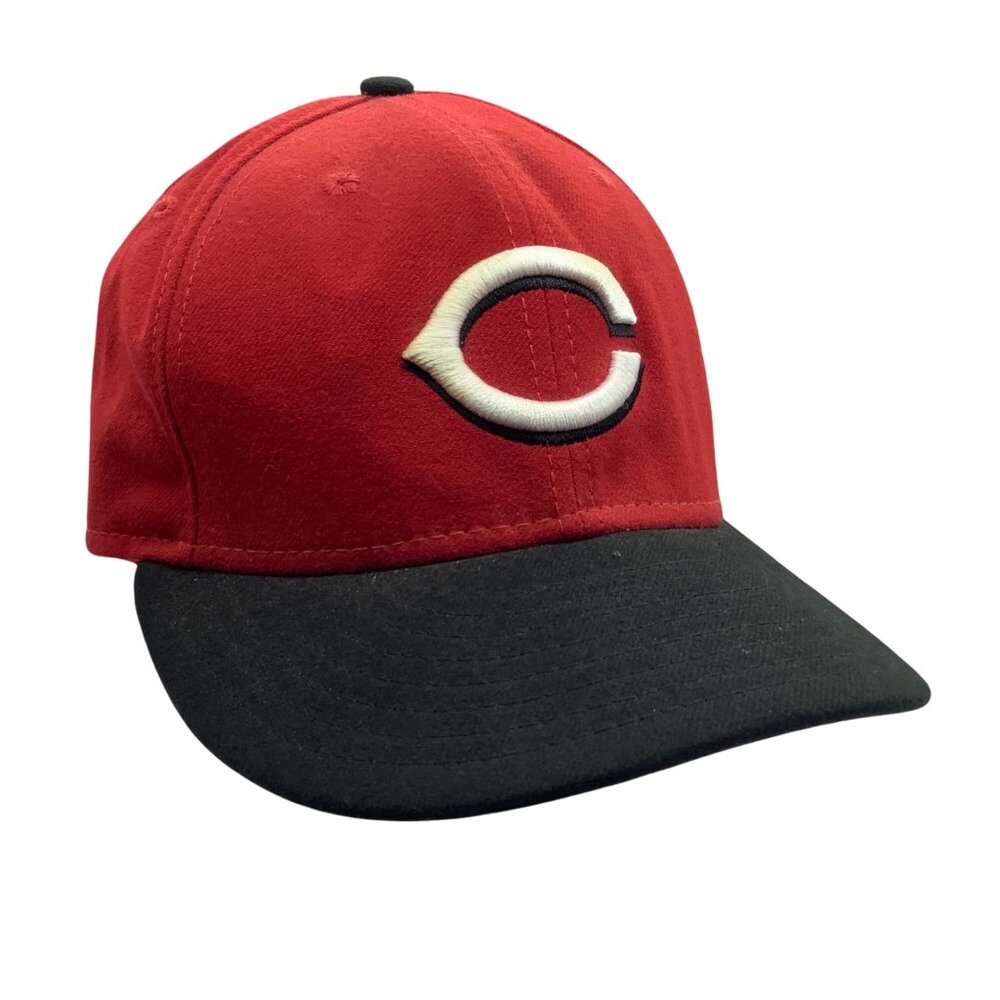 Vtg MLB New Era Authentic 59FIFTY Cincinnati Reds Fitted Baseball Cap Hat 7 1/8‎